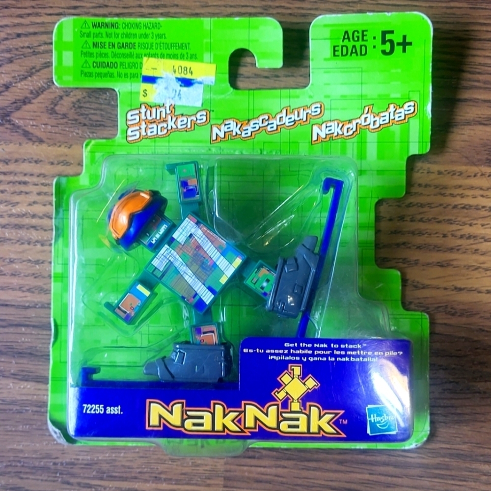 Vintage Stunt Stackers 2003 77 Squarenak Collectible Hasbro Sealed Naknak Toy Z2